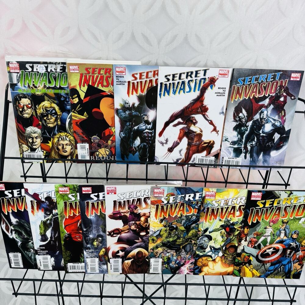 Secret Invasion 1-3 Who Do You Trust 2nd Print, 3-8 & Requiem Lot Skrulls‎
